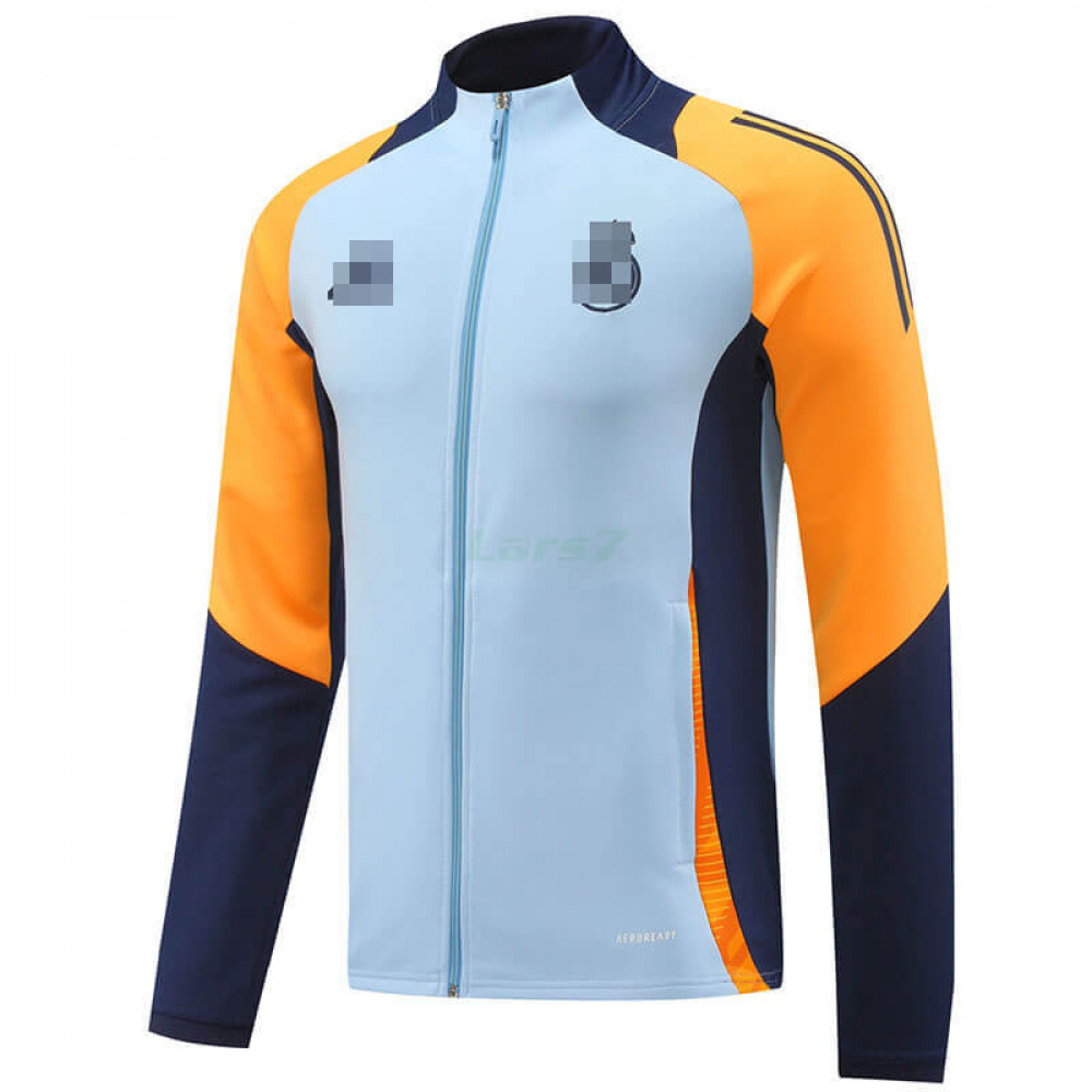 Chaqueta Real Madrid 2024/2025 Azul Claro/Naranja