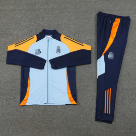 Chaqueta Real Madrid 2024/2025 Azul Claro/Naranja