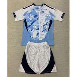 Camiseta Japón 2024 Anime Blanco/Azul Niño Kit