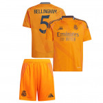 Camiseta Bellingham 5 Real Madrid 2ª Equipación 2024/2025 Niño Kit