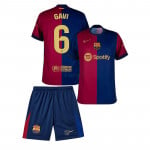 Camiseta Gavi 6 Barcelona 1ª Equipación 2024/2025 Niño Kit