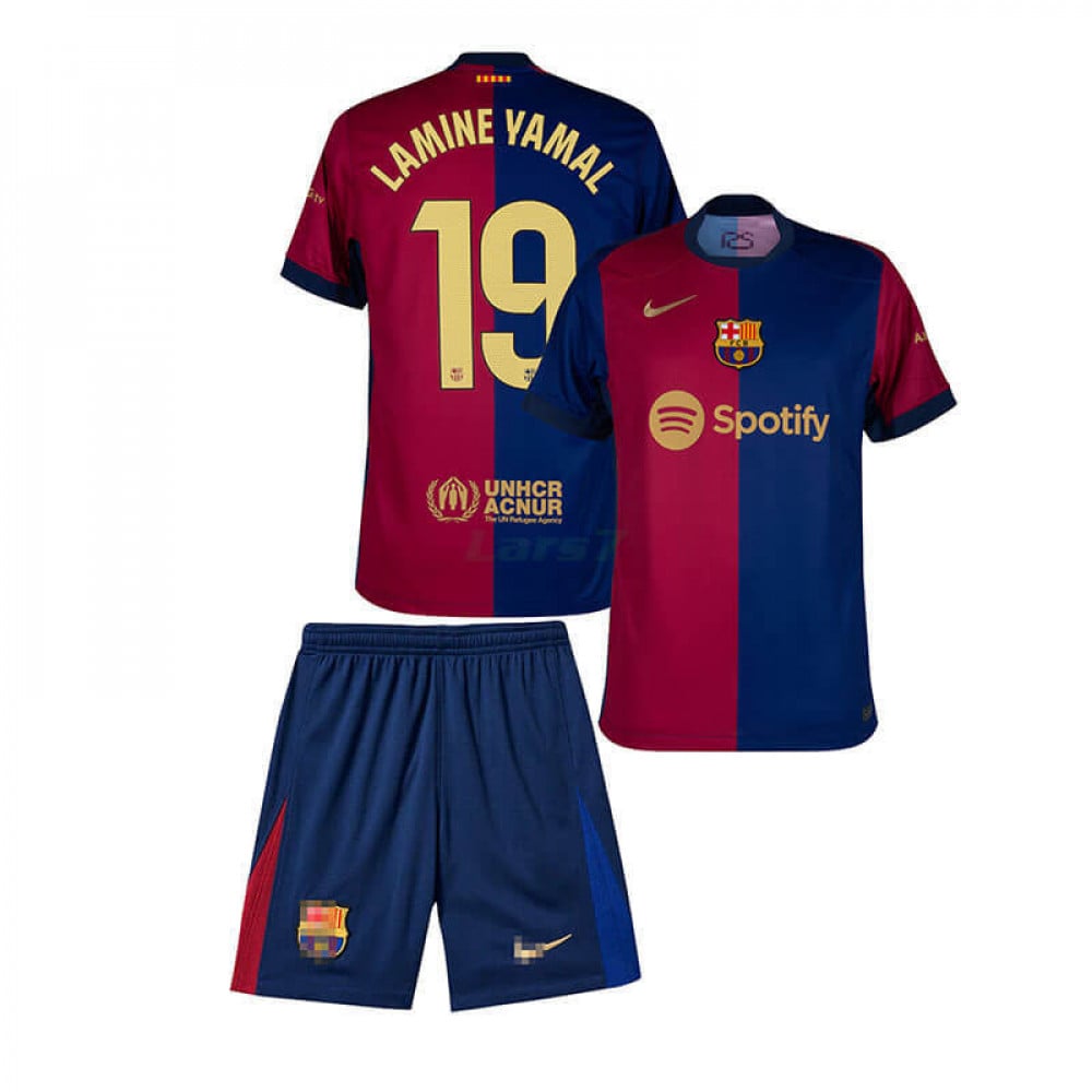 Camiseta Lamine Yamal 19 Barcelona 1ª Equipación 2024/2025 Niño Kit