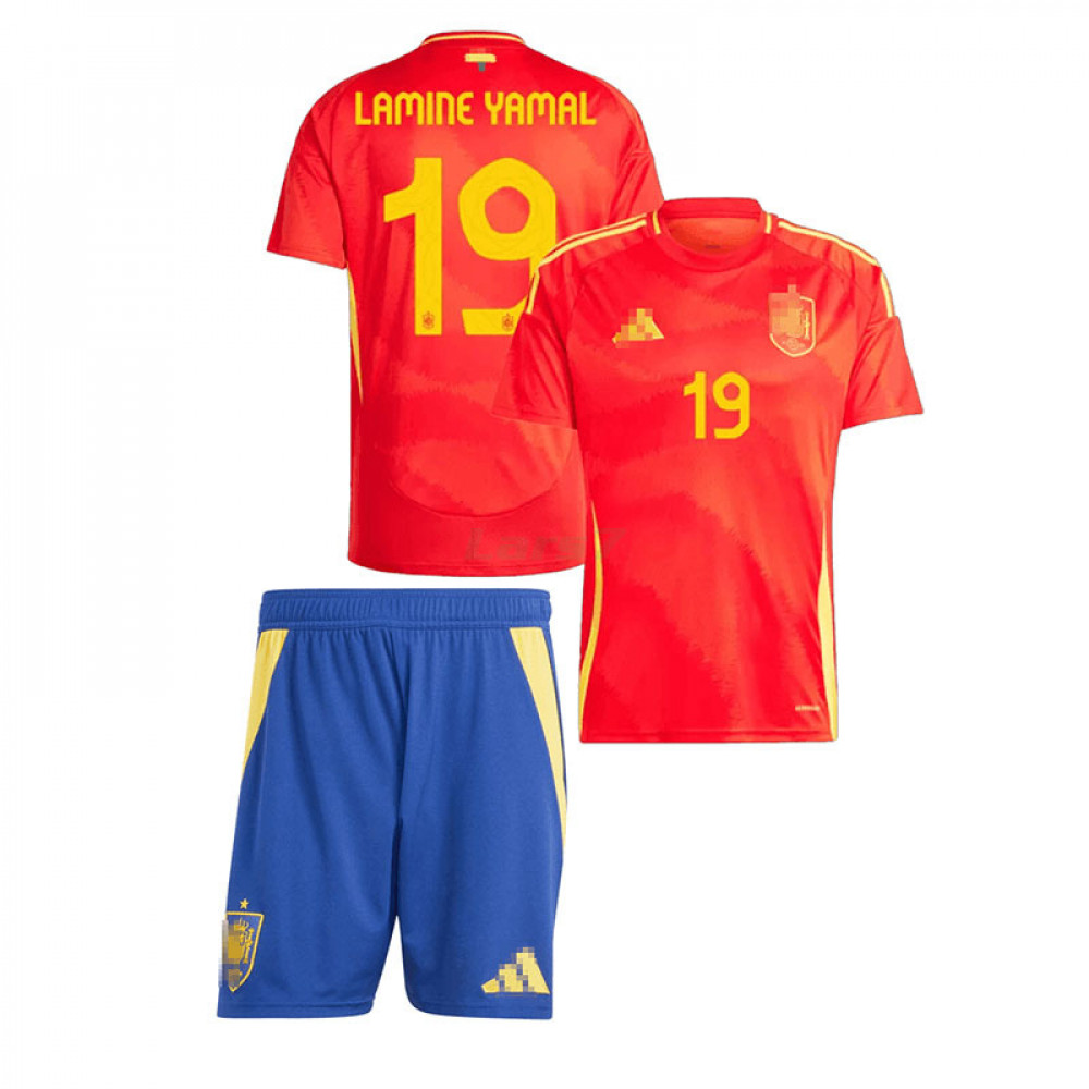 Camiseta Lamine Yamal 19 España 1ª Equipación 2024 Niño Kit