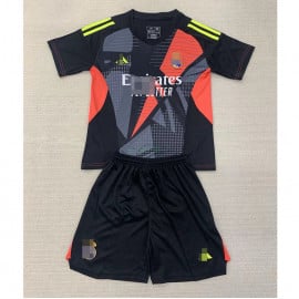 Camiseta De Portero Real Madrid 2024/2025 Niño Kit Negro