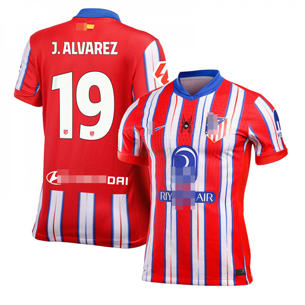 Camiseta J. ALVAREZ 19 Atlético de Madrid 1ª Equipación 2024/2025 (EDICIÓN JUGADOR)