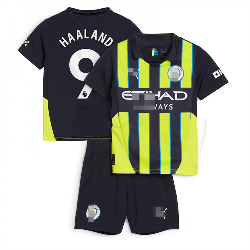 Camiseta Haaland 9 Manchester City 2024/2025 2ª Equipación Niño Kit