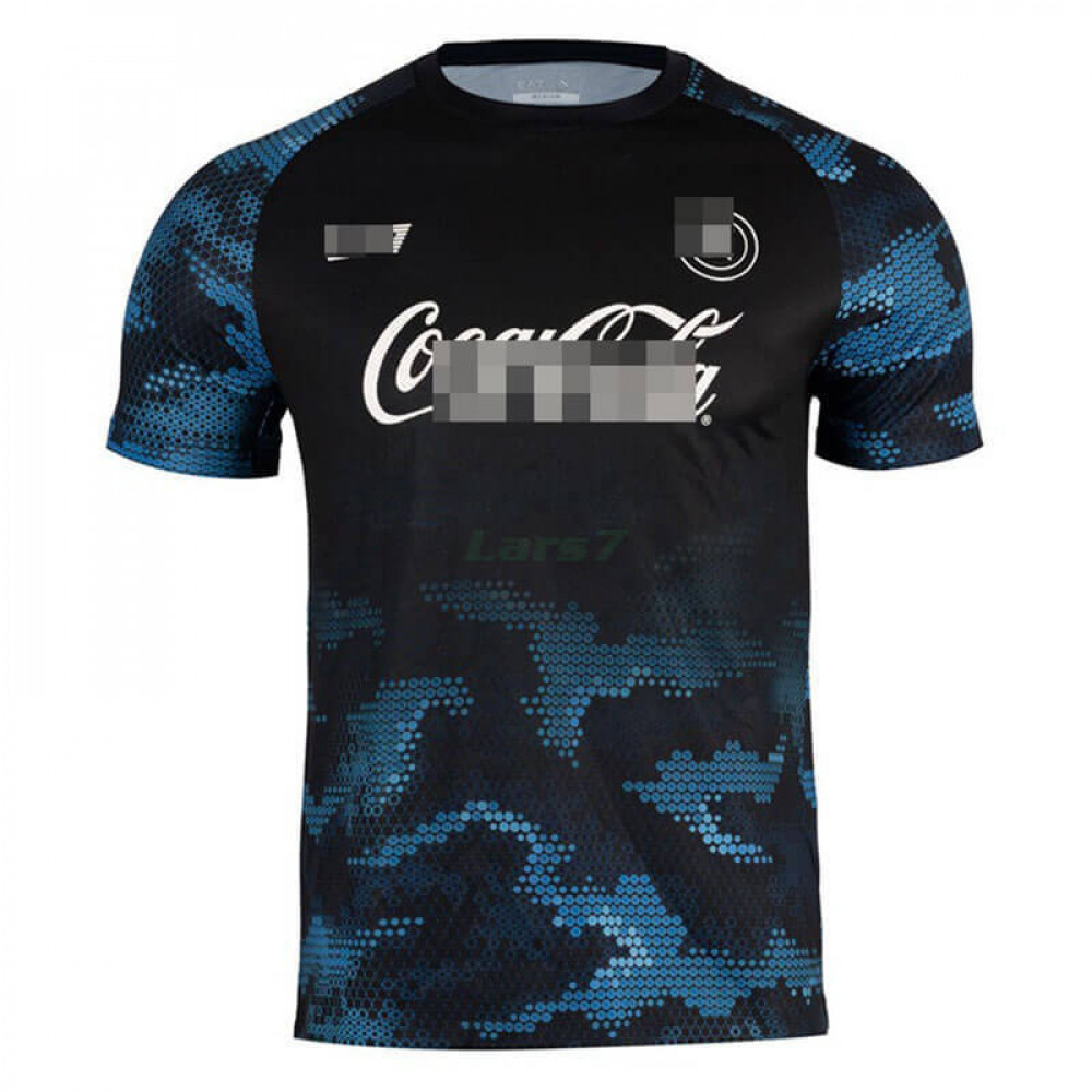 Camiseta de Entrenamiento Napoli 2024/2025 Negro/Azul