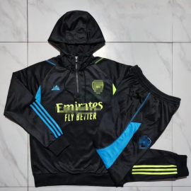 Sudadera De Entrenamiento Arsenal 2023/2024 Con Capucha Negro