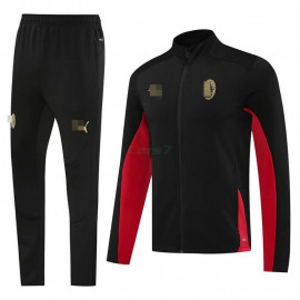 Chandal AC Milan 2024/2025 Negro/Rojo