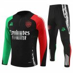 Sudadera De Entrenamiento Arsenal 2024/2025 Kit Negro/Verde/Rojo