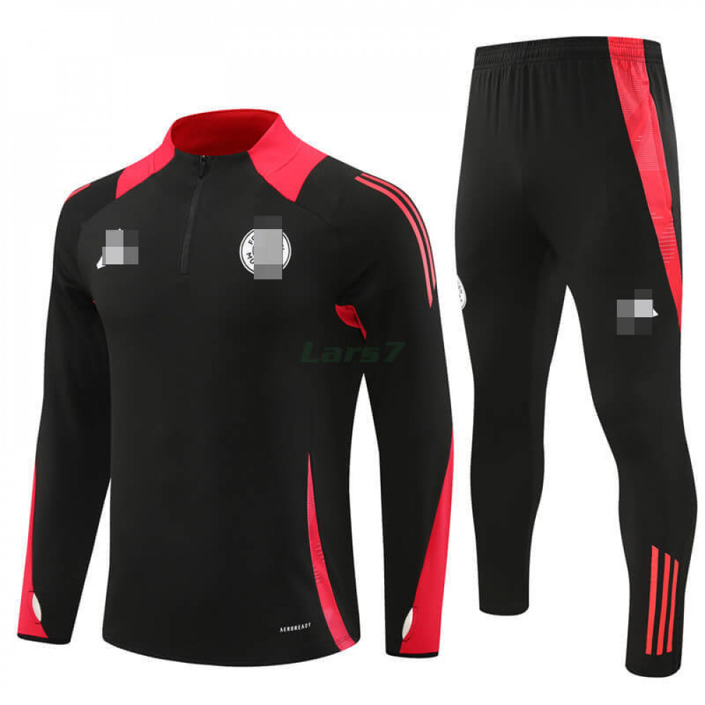 Sudadera de Entrenamiento Bayern Múnich 2024/2025 Kit Negro/Rojo