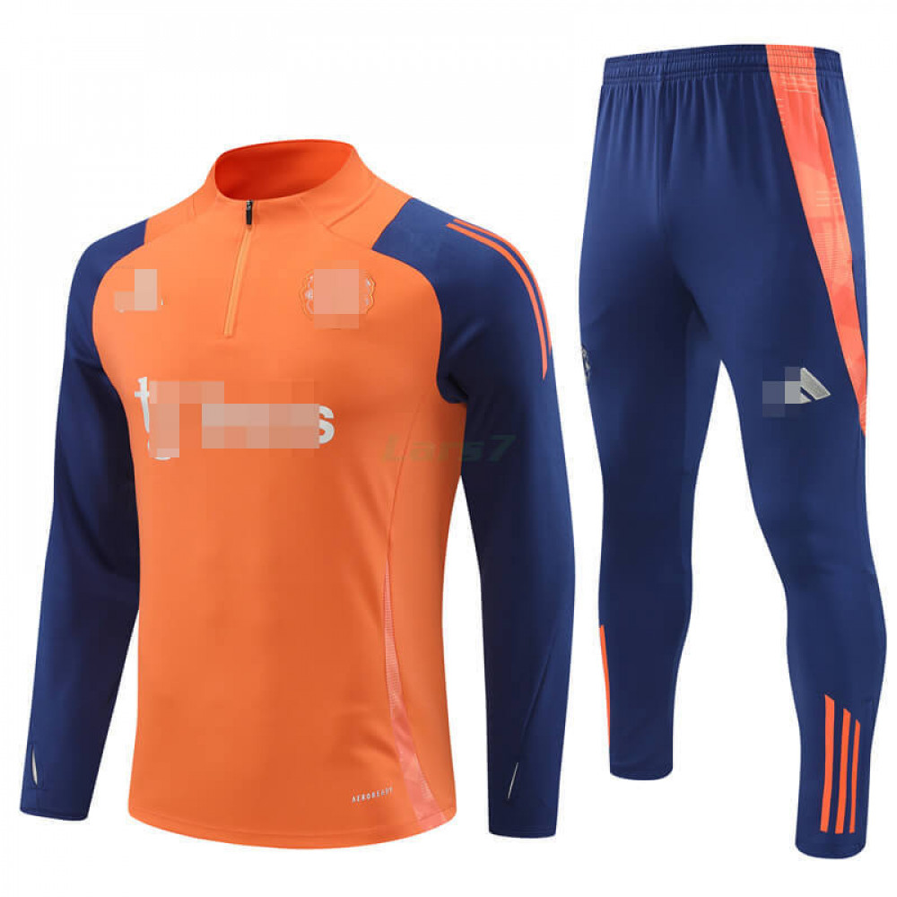 Sudadera de Entrenamiento Manchester United 2024/2025 Kit Naranja/Azul