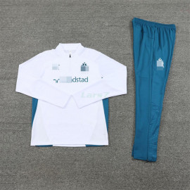 Sudadera de Entrenamiento Olympique Marsella 2024/2025 Kit Blanco/Turquesa