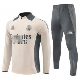 Sudadera De Entrenamiento Real Madrid 2024/2025 Kit Caqui/Gris