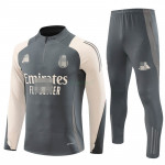 Sudadera De Entrenamiento Real Madrid 2024/2025 Kit Gris/Caqui