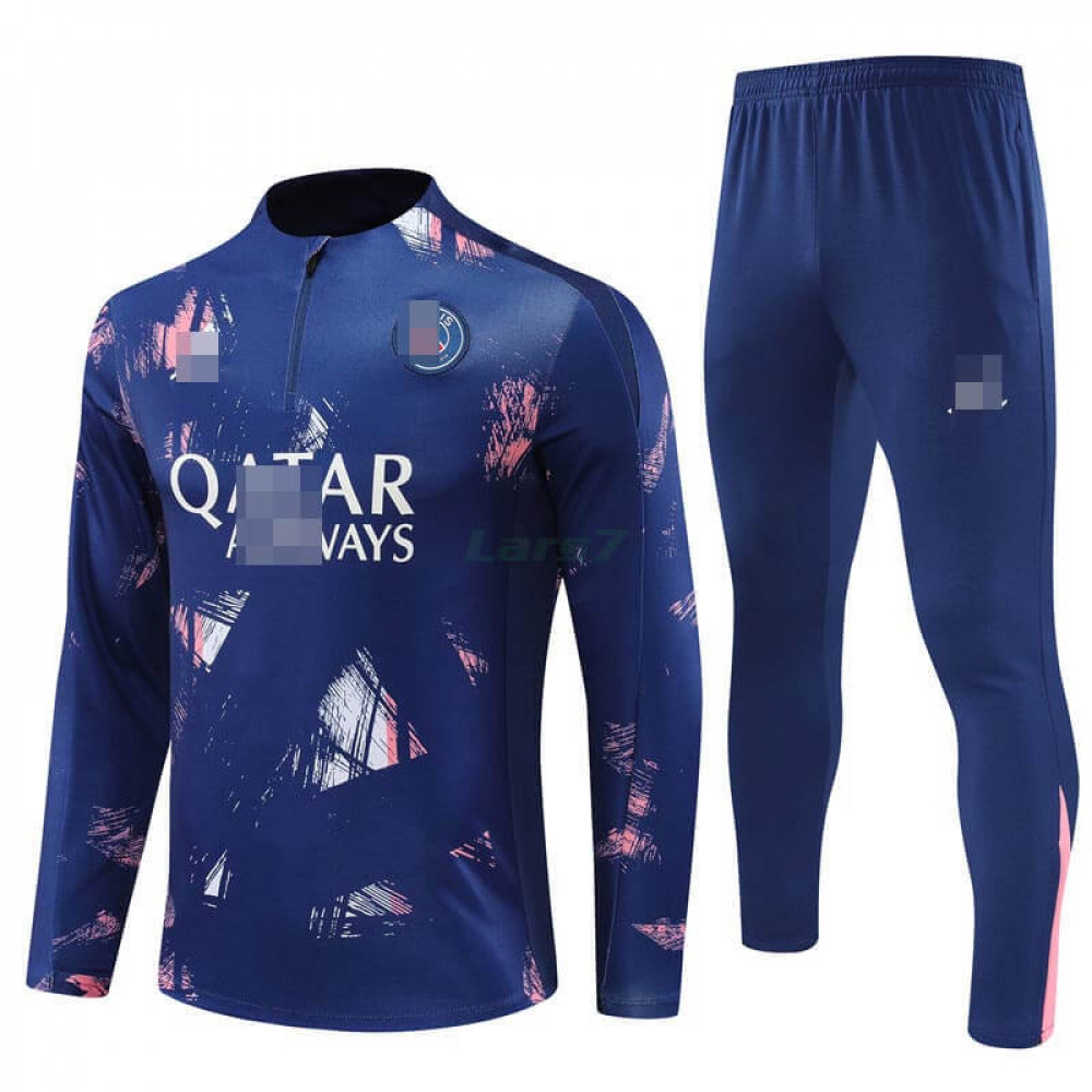 Sudadera de Entrenamiento PSG 2024/2025 Kit Azul/Rosa