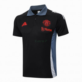 Polo Manchester United 2024/2025 Negro/Azul