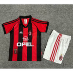 Camiseta AC Milan 1ª Equipación Retro 98/99 Niño Kit