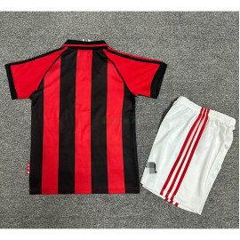 Camiseta AC Milan 1ª Equipación Retro 98/99 Niño Kit