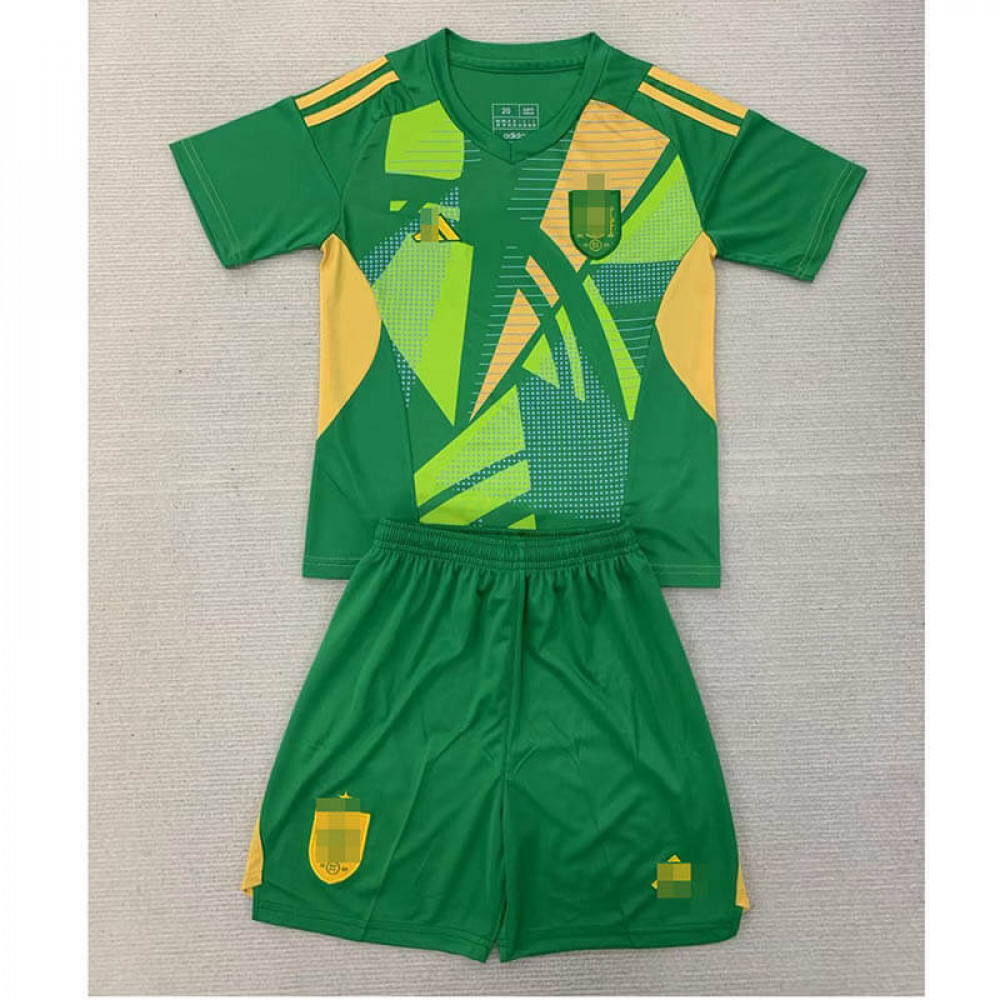 Camiseta De Portero España 2024 Niño Kit Verde