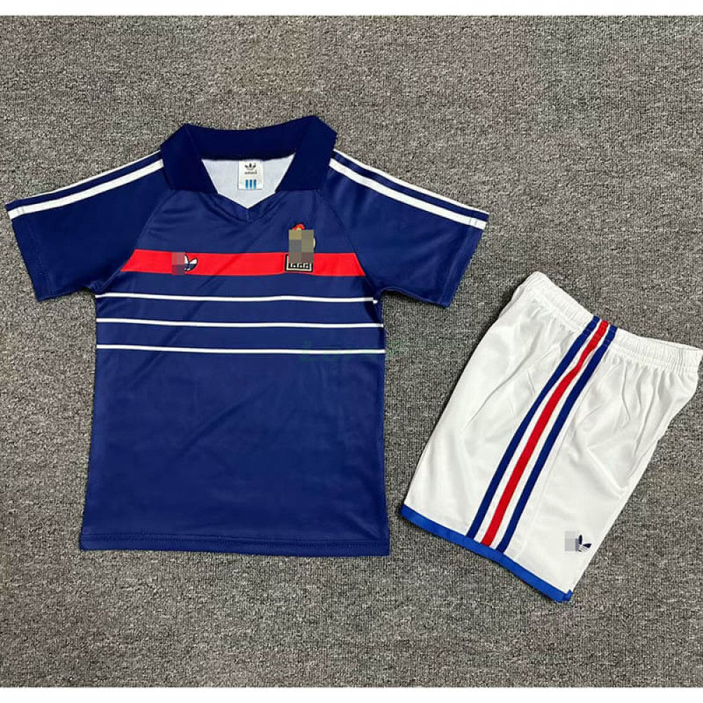 Camiseta Francia 1ª Equipación Retro 1984 Niño Kit