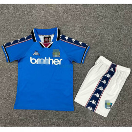 Camiseta Manchester City 1ª Equipación Retro 1997/99 Niño Kit