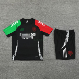 Camiseta de Entrenamiento Arsenal 2024/2025 Kit Negro/Verde/Rojo