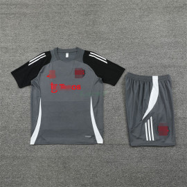 Camiseta de Entrenamiento Manchester United 2024/2025 Kit Gris Oscuro/Negro