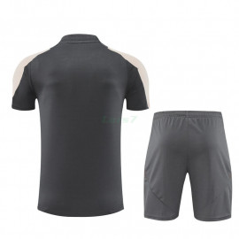 Camiseta de Entrenamiento Real Madrid 2024/2025 Kit Gris Oscuro/Caqui