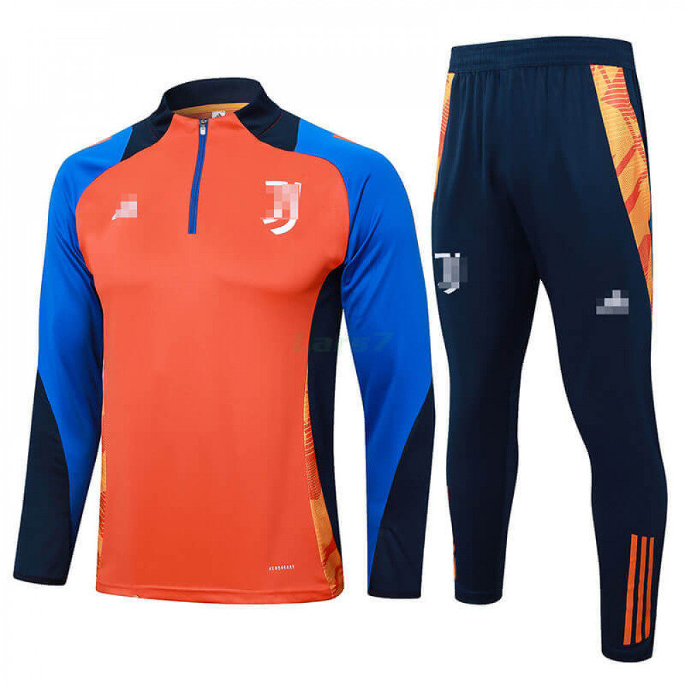 Sudadera De Entrenamiento Juventus 2024/2025 Kit Naranja/Azul