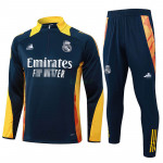 Sudadera De Entrenamiento Real Madrid 2024/2025 Kit Azul Marino/Amarillo