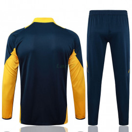 Sudadera De Entrenamiento Real Madrid 2024/2025 Kit Azul Marino/Amarillo