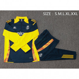 Sudadera De Entrenamiento Real Madrid 2024/2025 Kit Azul Marino/Amarillo