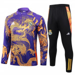 Sudadera De Entrenamiento Real Madrid 2024/2025 Kit Morado con Estampado