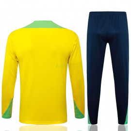 Sudadera de Entrenamiento Brasil 2024 Kit Amarillo