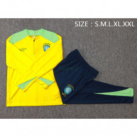 Sudadera de Entrenamiento Brasil 2024 Kit Amarillo