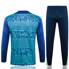 Sudadera de Entrenamiento Brasil 2024 Kit Azul Real