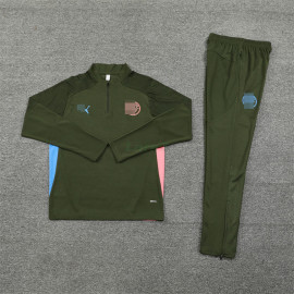 Sudadera de Entrenamiento Manchester City 2024/2025 Kit Verde militar