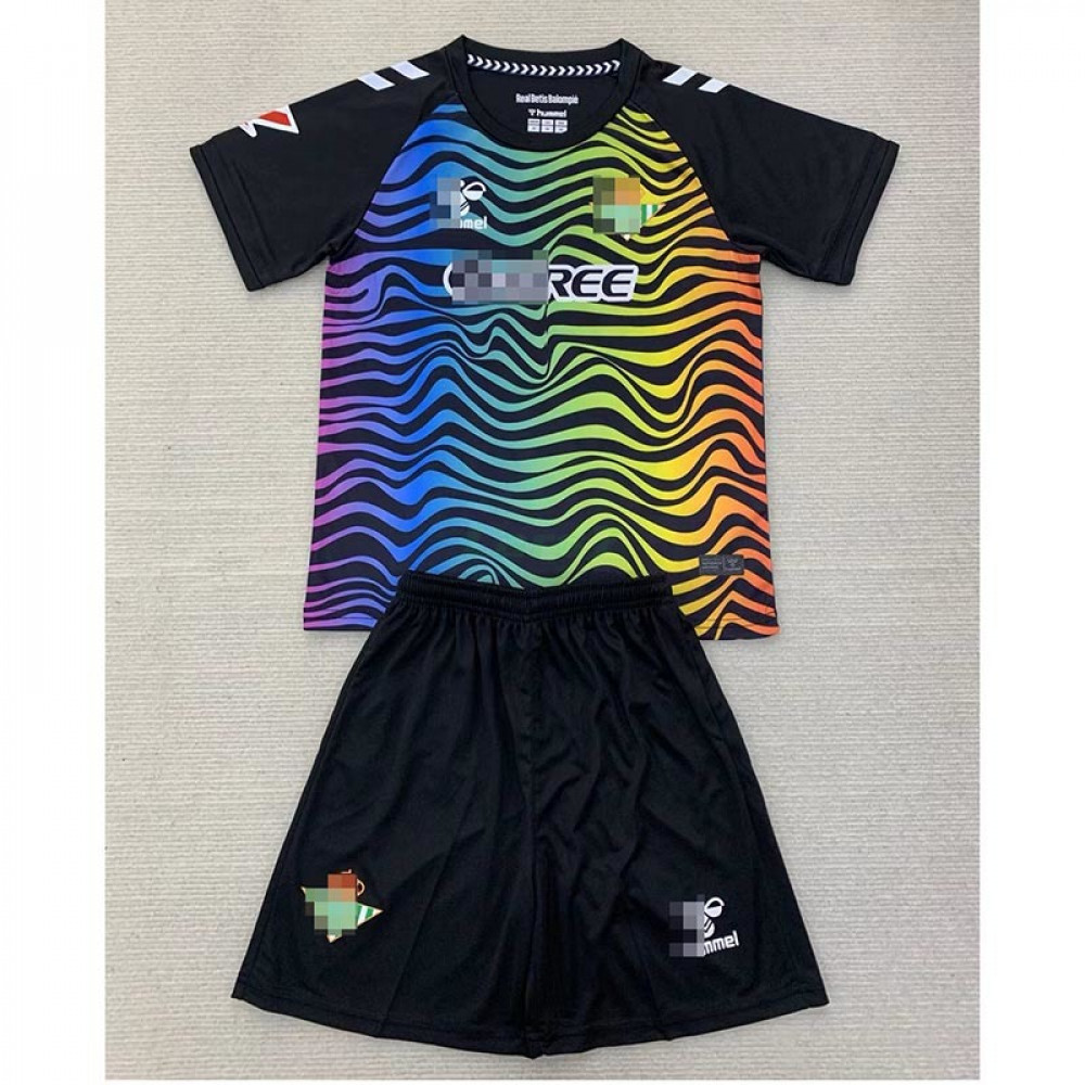 Camiseta de Portero Real Betis 2024/2025 Niño Kit Negro