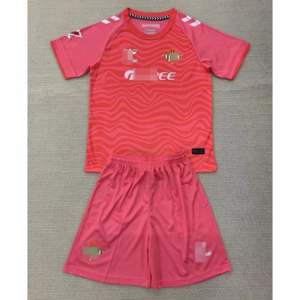 Camiseta de Portero Real Betis 2024 2025 Nino Kit Rosa LARS7.COM