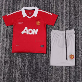 Camiseta Manchester United 1ª Equipación Retro 2010/11 Niño Kit