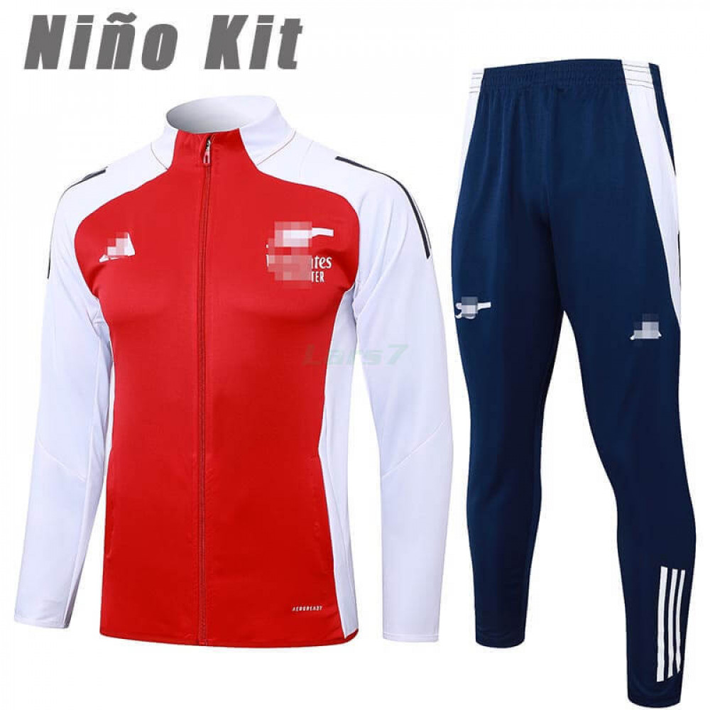 Chandal Arsenal 2024/2025 Niño Rojo/Blanco