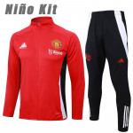 Chandal Manchester United 2024/2025 Niño Rojo