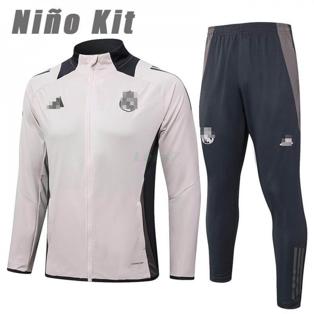 Chandal Real Madrid 2024/2025 Niño Caqui/Gris