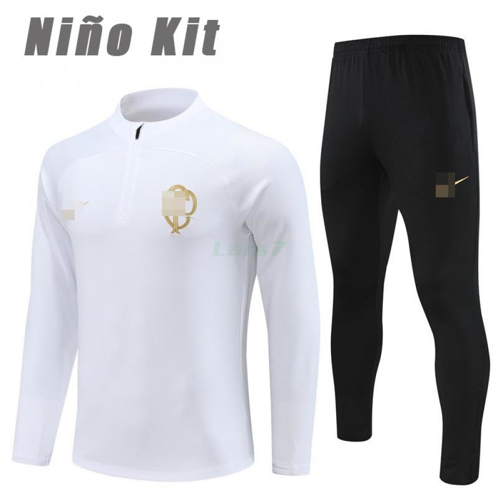 Sudadera De Entrenamiento Corinthians 2023/2024 Niño Kit Blanco