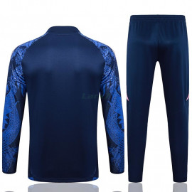 Sudadera De Entrenamiento Real Madrid 2024/2025 Niño Kit Azul/Rosa con Estampado