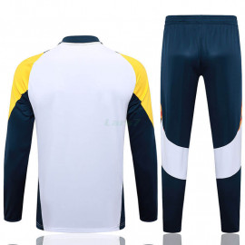 Sudadera De Entrenamiento Real Madrid 2024/2025 Niño Kit Blanco/Amarillo