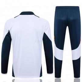 Sudadera De Entrenamiento Real Madrid 2024/2025 Niño Kit Blanco/Azul Marino