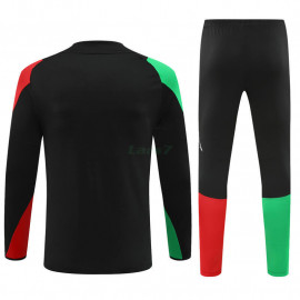 Sudadera De Entrenamiento Arsenal 2024/2025 Niño Kit Negro/Verde/Rojo