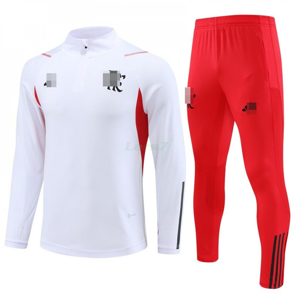 Sudadera De Entrenamiento Flamengo 2023/2024 Kit Blanco